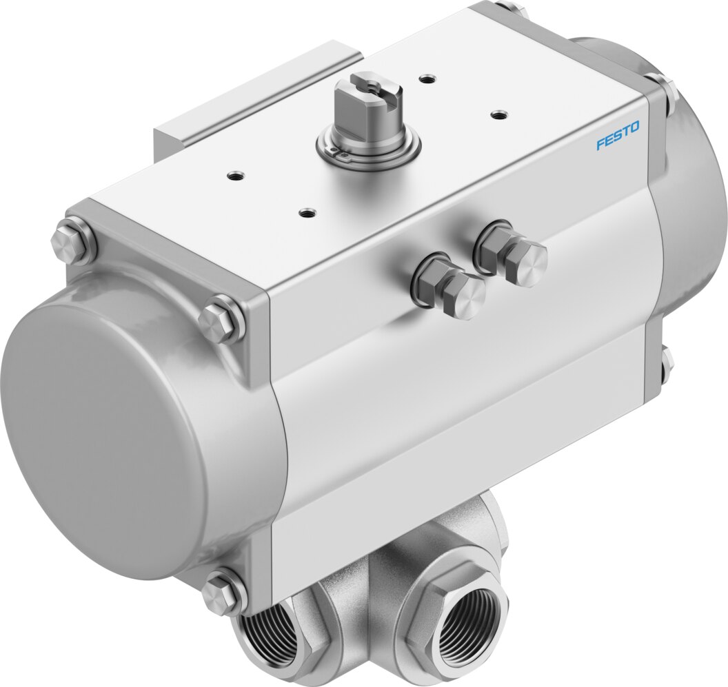 Ball valve unit VZBA-A-3/4-GGG-63-32T-F0405-V4V4T-PB60 - Festo 8191872