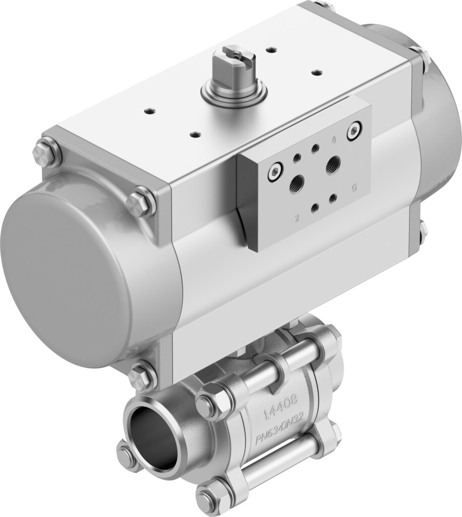 Kugelhahneinheit VZBA-A-11/2-WW-63-T-22-F0507-V4V4T-PB80 - Festo 8191840