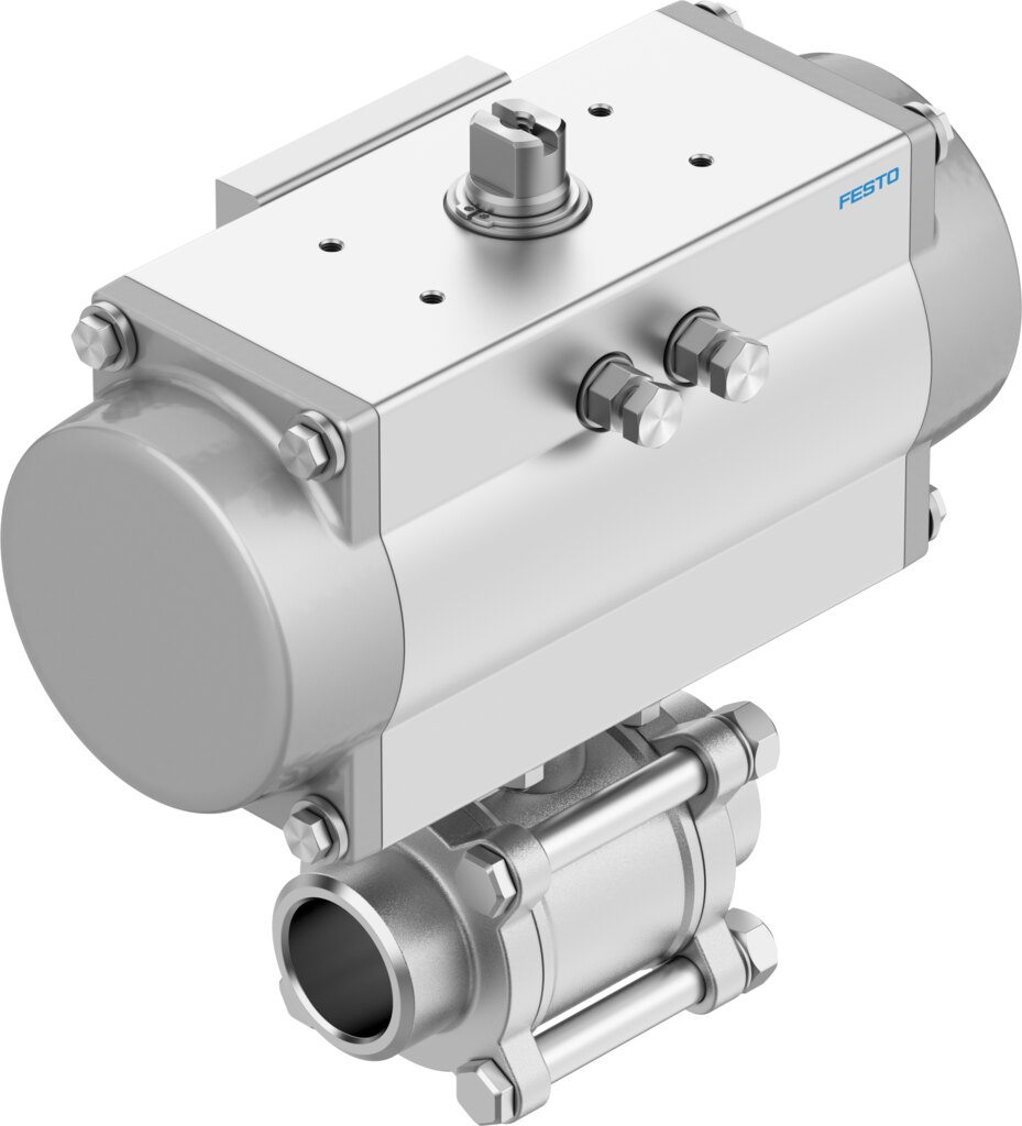 Ball valve unit VZBA-A-4-WW-63-T-22-F10-V4V4T-PB480 - Festo 8191844