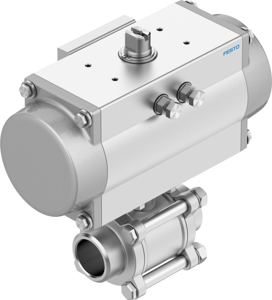 Ball valve unit VZBA-A-1/2-WW-63-T-22-F0304-V4V4T-PB40 - Festo 8191836
