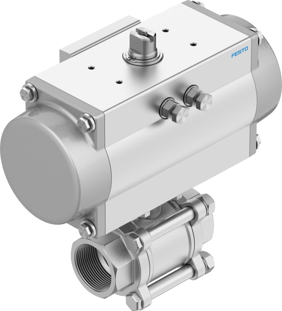 Ball valve unit VZBA-A-1-GG-63-T-22-F0405-V4V4T-PB60 - Festo 8191816