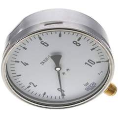 Wika MS 10160 CR Manometer senkrecht (CrNi/Ms), 160mm, 0-10 bar