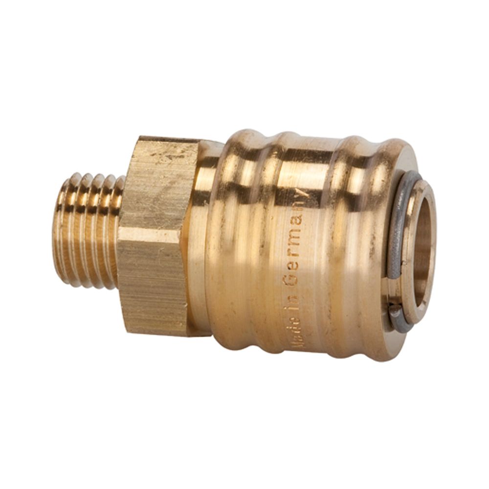 Riegler 107507.Quick-connect coupling I.D. 7.2, locking on both sides, G 3/8 ET