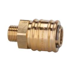 Riegler 107507.Quick-connect coupling I.D. 7.2, locking on both sides, G 3/8 ET