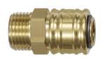 Riegler 107208.Quick-connect coupling I.D. 7.2, bright brass, G 1/4 ET