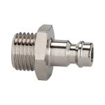 Riegler 107186.Nipple for couplings I.D. 5, nickel-plated brass, G 3/8 ET