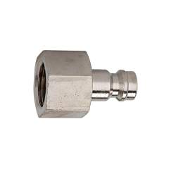 Riegler 107189.Nipple for couplings I.D. 5, nickel-plated brass, G 3/8 IT