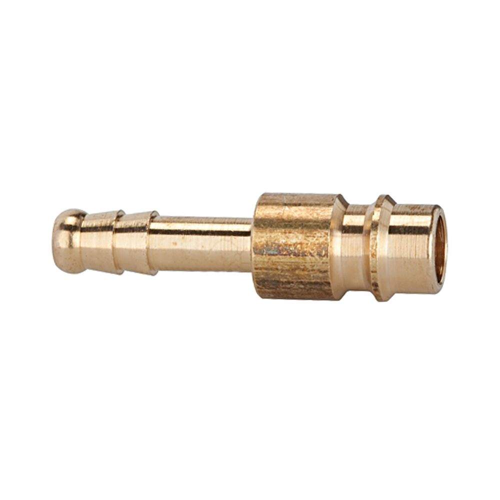 Riegler 107232.Plug-in connector for I.D. 7.2 - 7.8, bright brass, Sleeve I.D. 6
