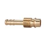 Riegler 107232.Plug-in connector for I.D. 7.2 - 7.8, bright brass, Sleeve I.D. 6