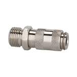 Riegler 107088.Quick-connect coupl. I.D. 2.7 nickel-plated brass, G 1/8 ET