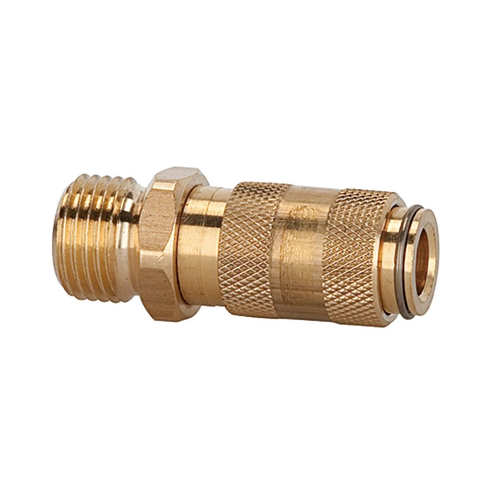 Riegler 107069.Quick-connect coupling I.D. 2.7, bright brass, M5 ET