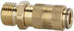 Riegler 107070.Quick-connect coupling I.D. 2.7, bright brass, G 1/8 ET