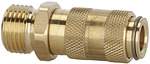 Riegler 107069.Quick-connect coupling I.D. 2.7, bright brass, M5 ET