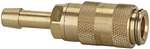 Riegler 107073.Quick-connect coupling I.D. 2.7, bright brass, Sleeve I.D. 3