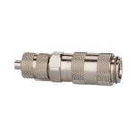 Riegler 107094.Quick-connect coupling I.D. 2.7, nickel-plated brass, Hose 5x3