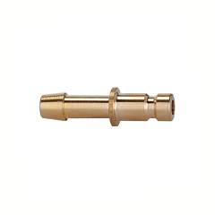 Riegler 107079.Plug-in connector for coupl. I.D. 2.7 bright brass, Sleeve I.D. 4