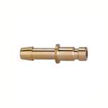 Riegler 107078.Plug-in connector for coupl. I.D. 2.7 bright brass, Sleeve I.D. 3