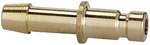 Riegler 107078.Plug-in connector for coupl. I.D. 2.7 bright brass, Sleeve I.D. 3