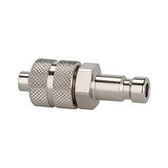 Riegler 107100.Nipple for couplings I.D. 2.7, nickel-plated brass, for hose 5x3