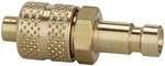 Riegler 107080.Nipple for couplings I.D. 2.7, bright brass, for hose 4x3