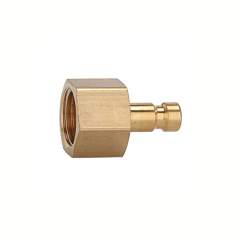 Riegler 107085.Nipple for couplings I.D. 2.7, bright brass, M5 IT, AF 7