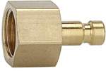 Riegler 107086.Nipple for couplings I.D. 2.7, bright brass, G 1/8 IT