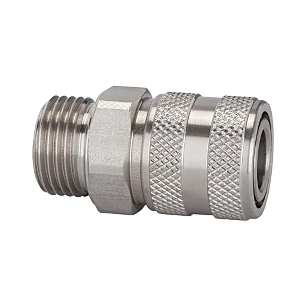 Riegler 107335.Quick-connect coupling I.D. 7.2, St. steel 1.4305, G 3/8 ET