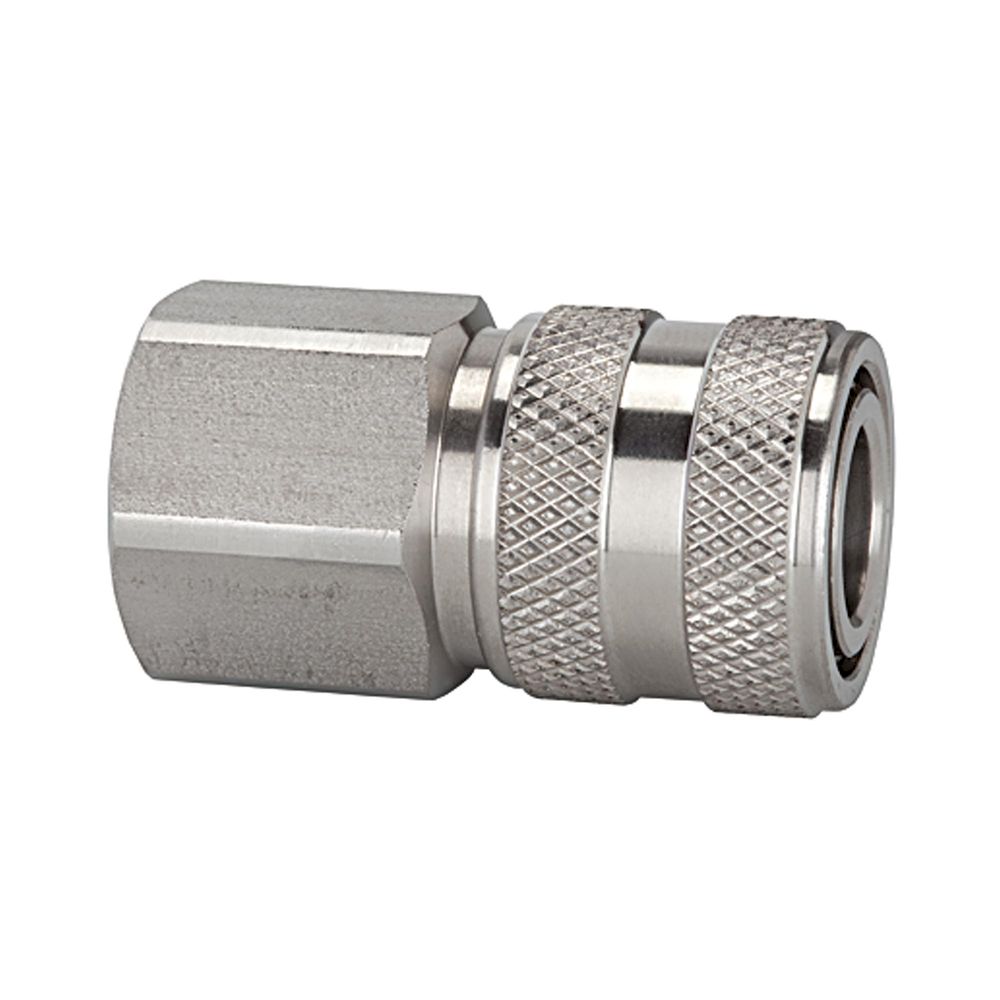 Riegler 107339.Quick-connect coupling I.D. 7.2, St. steel 1.4305, G 1/2 IT