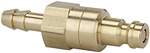 Riegler 107500.Plug-in connector, I.D. 5, locking on both sides, Sleeve I.D. 6