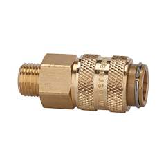 Riegler 107493. Schnellverschlusskupplung NW 5, beidseitig absperrend, G 1/4 AG