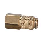 Riegler 107129.Quick-connect coupling I.D. 5, bright brass, G 1/4 IT