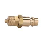 Riegler 107245.Nipple for couplings I.D. 7.2 - 7.8, bright brass, for hose 6x4