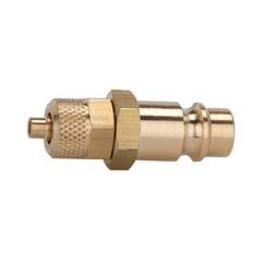 Riegler 107245.Nipple for couplings I.D. 7.2 - 7.8, bright brass, for hose 6x4