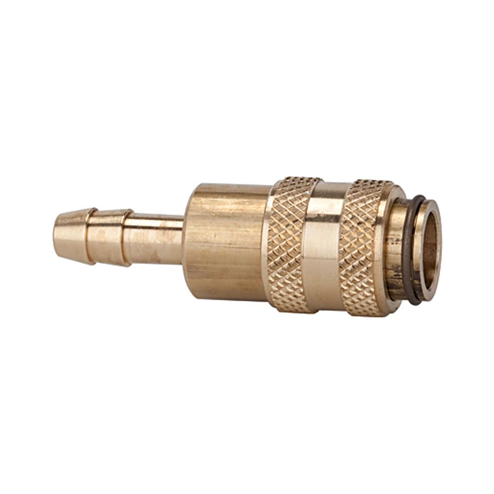 Riegler 107135.Quick-connect coupling I.D. 5, bright brass, Sleeve I.D. 9