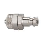 Riegler 107181.Nipple for couplings I.D. 5, nickel-plated brass, for hose 8x6