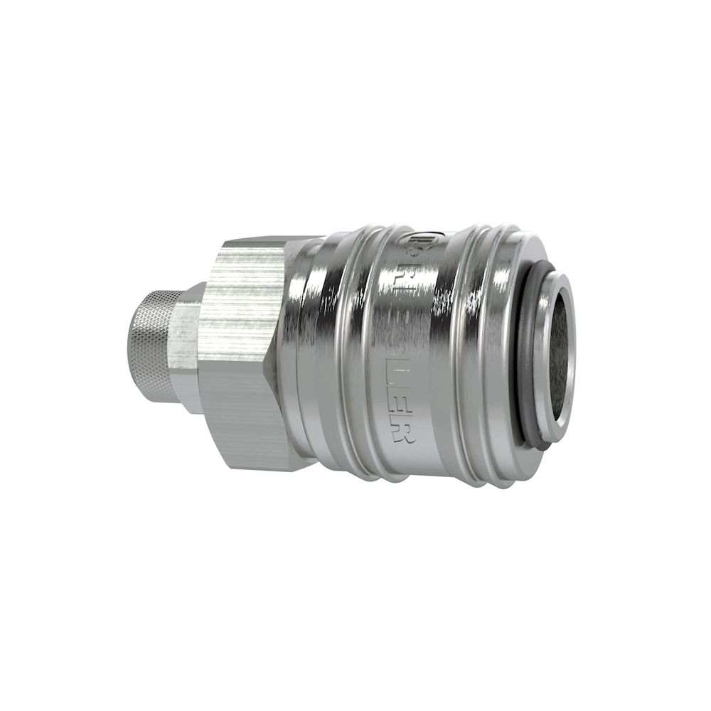 Riegler 107292.Quick-connect coupling I.D. 7.2, nickel-plated brass, Hose 8x6