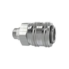 Riegler 107293.Quick-connect coupling I.D. 7.2, nickel-plated brass, Hose 10x8