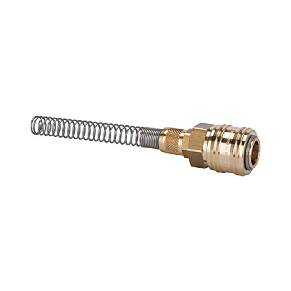 Riegler 107223.Quick-connect coupling I.D. 7.2, bright brass, rigid, Conn. 8x6