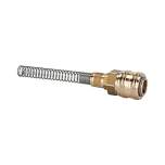 Riegler 107224.Quick-connect coupling I.D. 7.2, bright brass, rigid, Conn. 10x8