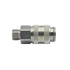 Riegler 107192.Quick-connect coupling I.D. 5, St. steel 1.4305, G 1/8 ET
