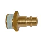 Riegler 125656.Nipple, I.D. 7.2 - 7.8, bright brass, G 1/2 ET, Thread coating