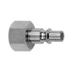 Riegler 134070. Nippel für Kuppl. NW 5,5, ARO 210, Stahl gehärtet/verz., G 1/8 IG