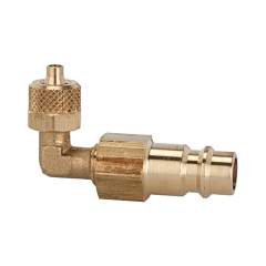 Riegler 107255.Plug-in angle for I.D. 7.2 - 7.8, bright brass, for hose 10x8