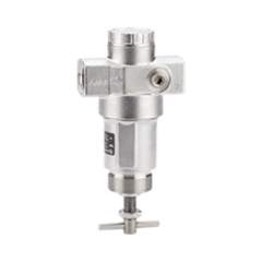 Norgren R22-401-RNMA. Regulador de presión estándar de acero inoxidable serie R22, 1/2 PTF, 0,4-10 bar, sin manómetro