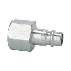 Riegler 107380.Nipple for couplings I.D. 7.2 - 7.8, hard. / gal. steel, G 1/8 IT