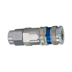 Riegler 107370.Quick-connect coupling I.D. 7.6 »stream line«, gal. steel / brass