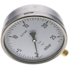 MS 25160 MB5CR * Manometer senkrecht 160mm, 0-25 mbar, G 1/2"