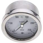 MW 25063 MB5CR ** Manometer waagerecht 63mm, 0-250 mbar, G 1/4"