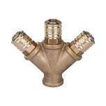 Riegler 107267.Distributor with 3 quick-connect couplings I.D. 7.2, G 1/4 IT