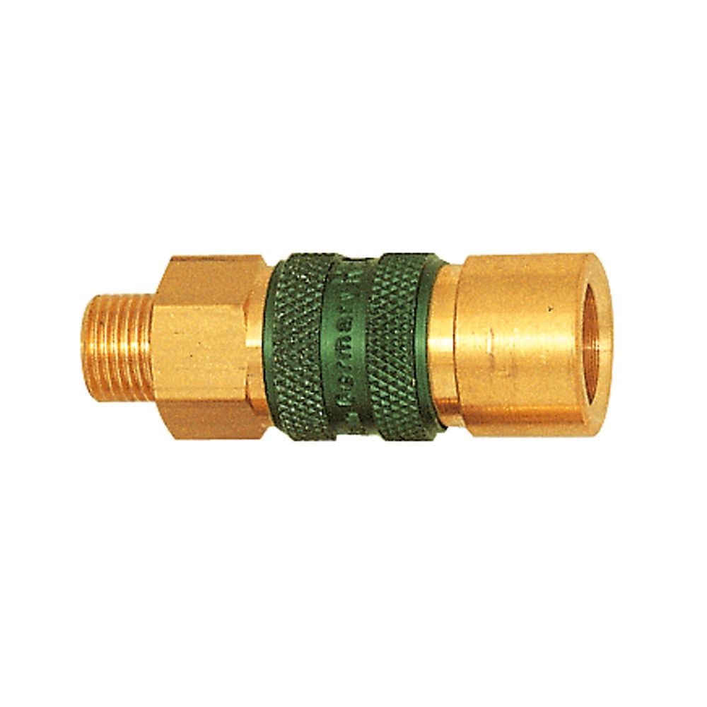 Riegler 107633.Captive quick-connect coupling I.D. 5, G 1/8 ET, blue